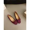 Zapatos de Salón Rojos Retro Estilo Francés para Mujer, con Aumento de Altura Oculto, Estilo Principios de Otoño, Diseño de Lazo Suave, Adecuados para Combinar con Faldas