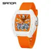 Nuevo Reloj Sanda con Forma de Barril, Reloj Deportivo Impermeable Dopamina Personalizado, Pantalla Dual, Reloj Electrónico Luminoso para Hombres y Mujeres