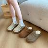 Zapatillas Birken Baotou de suela gruesa para mujer, novedad de otoño e invierno de 2024, zapatillas Birken de algodón sin cordones, disponibles en stock.