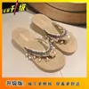 Sandalias de Viaje para Exteriores, Zapatos de Playa de Suela Gruesa Estilo Resort Costero para Mujer, Chanclas de Nuevo Estilo 2025 para Mujer, Calzado de Verano para Exteriores