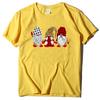 Amazon Moda Europea y Americana Navidad tres Papá Noel estampado cuello redondo camiseta manga corta una pieza entrega