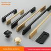 Maçaneta de Porta de Liga de Alumínio Minimalista Moderna Preto Gabinete de Sapatos Guarda-Roupa Armário Maçaneta de Porta de Armário Estendida Porta de Correr Minimalista