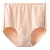 Ropa interior para mujer de mediana edad de algodón con cintura alta y Lycra elástica para madre mayor de algodón de color talla grande ropa interior para gorditas