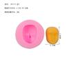 Molde de silicone DIY cabeça de boneca rosto argila ultraleve argila moldes para cerâmica macia flip boneca de açúcar molde para bolo de chocolate