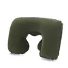 Almohada Inflable Esencial de Viaje: Almohada de Cuello en Forma de U Flotada, Almohada de Cuello Portátil para Avión, Almohada Inflable Plegable a Presión