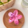 Pinza de Pelo para Mujer con Patrón Dali Flor de Huevo Dulce Alto Sentido Disco para Parte Trasera de la Cabeza Pinza de Tiburón Grande
