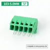 Bloque de Terminales para PCB de Tipo Tornillo Kf103-5.0-2P/3P Paso 5.0mm Conector 300V/10A