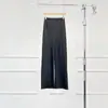 Venta de liquidación: Pantalones Elegantes de Pierna Ancha, Rectos, con Diseño en Relieve, de Satén, para Primavera/Verano, Pantalones Casuales de Moda para Mujer