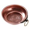 Prato de suprimento de fumaça cor cobre por atacado conjunto de seis diamantes bacia de suprimento de fogo prato puro liga de cobre multifuncional queimador de incenso para aromaterapia casa