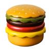 Plato de Cerámica con Sabor a Hamburguesa de Diseño Nuevo Plato para Snacks Multiusos Plato Pequeño para Té de la Tarde Plato Creativo para Regalo de Cumpleaños