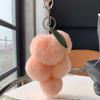 [Uvas Lindas] Colgante de Bolso de Piel de Conejo Rex Real Colgante de Llavero de Coche de Bola de Felpa de Celebridad de Internet Accesorios