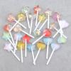 Amor Paleta Estrella de Cinco Puntas DIY Productos Hechos a Mano Dulce Resina Pegamento Crema Accesorios Material para Decoración de Carcasa de Teléfono Móvil