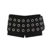 Falda Pantalón de Verano de Color Sólido con Borde de Volantes, Lazo para Pastel, Dulce Estampado Floral, Adelgazante, Nuevo para Mujer con Cintura Elástica