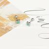 Color acero plata Serie Acero titanio material incoloro superventas nuevo superventas aretes de tornillo tachuelas para cartílago