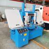 Máquina de Serra de Fita para Metais Gb4230 Horizontal Dupla Coluna Pequena Máquina de Serrar Vergalhão Aço Canal Equipamento de Serrar Feixe de Metal