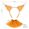 Diadema de Pierna de Pollo Curiosa para Pascua Decoración de Cabeza de Pollo Grande de Dibujos Animados de Animales para Acción de Gracias Diadema de Pavo para Fiesta