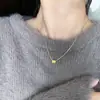 Collar para Cintura Fina para Mujer, Diseño de Nicho, Lujo Ligero, Sensación de Gama Alta, Colgante Más Vendido 2026, Cadena Sencilla de Acero de Titanio de Nicho