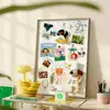 Adesivos Magnéticos de Geladeira DIY Pinturas Decorativas Criativas Hall de Entrada Sala de Estar Parede de Fundo para Fotos Sala de Jantar Pinturas Penduradas Simples Modernas