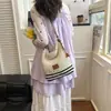 Bolso Tejido Calado Versátil para el Viaje Diario de Mujeres Estilo Nuevo 2026 Bolso de Hombro Cruzado Casual para la Playa y Vacaciones para Mujeres