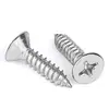 Fabricante Original Ka Hierro Níquelado Tornillos Autorroscantes de Cabeza Avellanada Phillips M1-M3 Tornillos Autorroscantes de Cabeza Plana Phillips Tornillos