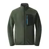 Jaqueta de fleece dupla face para homens, outono e inverno, quente para atividades ao ar livre, jaqueta esportiva de fleece Oli com forro de fleece