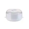 Vaporera para Microondas Utensilio Especial Contenedor Calentador Bol Vaporizador Plástico Panes al Vapor Olla Arrocera Casera Caja Vaporera para Arrocera
