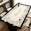 Mantel individual de mesa de comedor de lujo ligero y de alta gama, impermeable, a prueba de aceite, no lavable, resistente al calor, mantel individual retro francés para mesa de café, protector de escritorio
