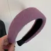 Diadema de Tela de Lana de Ala Ancha para Mujer, Accesorio de Lujo de Alta Gama para el Cabello, Diadema Versátil para Lavarse la Cara, Accesorio para el Cabello de Diadema Alta