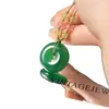 Colgante de paz de calcedonia de ágata tipo hielo natural, colgante estilo antiguo de calcedonia verde, accesorios para manualidades, ventas en vivo y servicios de dropshipping