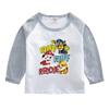 Camiseta de manga larga para niños ropa de primavera y otoño 2022 niños y niñas estilo occidental algodón puro delgada top camisa básica moderna de una pieza entrega