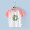 Camiseta Infantil de Manga Curta Verão Algodão Top Novo Masculino e Feminino Bebê Fina Meia-manga Roupas Infantis