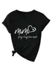 Mimi reza abraza amor Amazon eBay tienda independiente casual simple camiseta de mujer cuello en V manga corta capa base