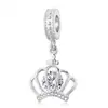 Nuevo 2026 Comercio Exterior Transfronterizo Cobre Microincrustado Circonita Lujo Ligero Corona Dinámica Colgante Accesorio para Pulsera DIY