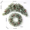 Conjunto de guirlanda e chifre de Natal, Vinha de Natal, Mistura de PE+PVC, Guirlanda Norfolk, Decorações de Natal, Transfronteiriço