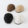 Chapéu de Estrela Infantil, Novo Boné de Estrela Simples e Versátil para Meninos e Meninas na Primavera e Outono, Boina Estilo Coreano