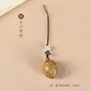Cadena para Teléfono de Fruta de Fresa Colgante para Coche Adorno de Madera Maciza Llavero Personalidad Creativa Regalo Pequeño Sin Preocupaciones