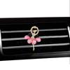 Clip de perfume para salida de aire de coche con diseño de bailarina, moderno y creativo, para aromaterapia interior de coche, pasta aromática, joyería.