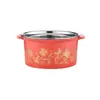 Olla caliente individual pequeña de acero inoxidable engrosado olla caliente pequeña giratoria una persona una olla olla caliente comercial olla de inducción olla especial