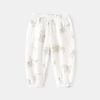 Calça Anti-mosquito Bebê Verão Calça de Pijama Fina de Algodão para Meninos e Meninas Bloomers Calça com Ar Condicionado com Calça de Abertura da Virilha
