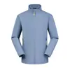 Jaqueta Fina de Manga Longa com Gola Alta Business Casual para Homens e Mulheres, Corta-Vento de Estilo Igual, Roupa de Trabalho Personalizada, Logo Estampado