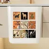 Cubo de basura doméstico sin tapa, no necesita agacharse, gran capacidad, montable en la pared para cocina y sala de estar, diseño elegante, papelera