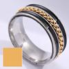 Anillo de Cadena Giratorio de Acero de Titanio de Venta Caliente Europea y Americana Anillo de Pareja de Acero Inoxidable con Goteo de Aceite para Hombres Joyería al por Mayor