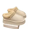 Botas de Nieve de Felpa con Suela Gruesa Parte Trasera Semiabierta Ropa de Abrigo para Mujer Invierno Nueva Llegada Slip-on Zapatos de Algodón Gruesos y Cálidos para Mujeres Embarazadas
