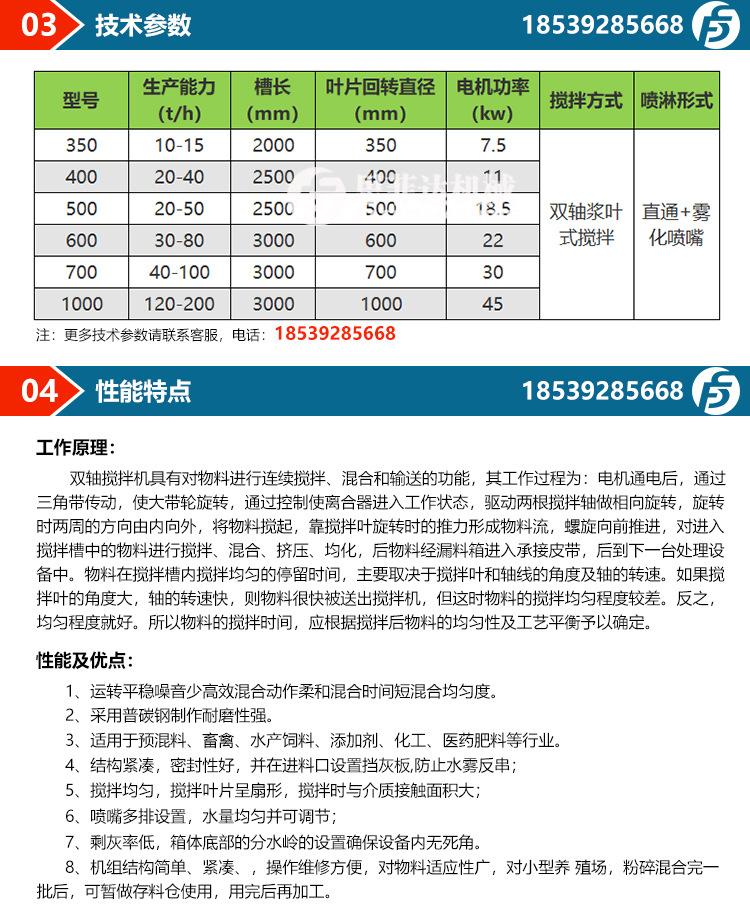 双轴卧式搅拌机