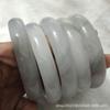 Pulsera de pintura a tinta en stock de fábrica pulsera de jade blanco hielo pulsera de jade gris hielo para dama pulsera de jade afgano