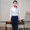 Traje de manga larga para mujer, otoño e invierno, para recepción de hotel, joyería, ropa de trabajo, azafata, traje profesional.