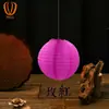 Faroles de Exterior de Color Sólido en Stock, Impermeables y a Prueba de Lluvia, Faroles Redondos de Tela de Seda Coloridos, Faroles Plegables de Tela para Áreas Escénicas