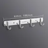 Gancho de Acero Inoxidable 304 Sin Taladro Perchero de Pared para Cocina Baño Gancho de una Fila Adhesivo Fuerte Perchero para Ropa