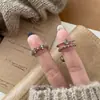 Anillo de Encaje Dorado Retro para Café para Mujer Diseño de Nicho Sensación de Alta Gama Lujo Ligero Exquisito Abierto Ajustable No se Desvanece Anillo para Dedo Índice