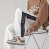 Calça Casual de Veludo Cotelê Outono e Inverno Masculina Calça Esportiva Grossa Calça Legging Listrada Solta Respirável com Forro de Lã Calça de Moletom para Homem